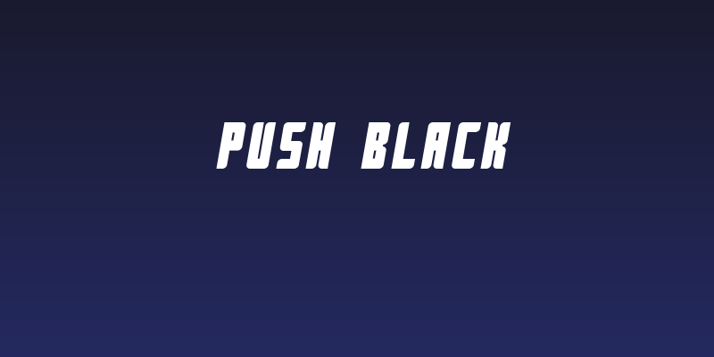 Push Black Social Header