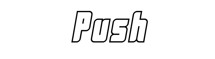 Push  フリーフォントのダウンロード