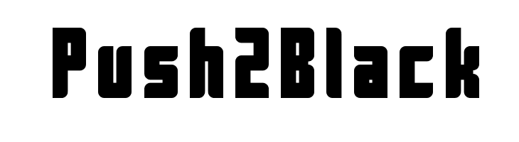 Push2Black Font