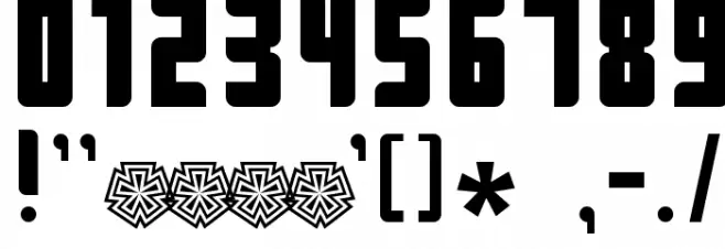 Push2Black Font OTHER CHARS