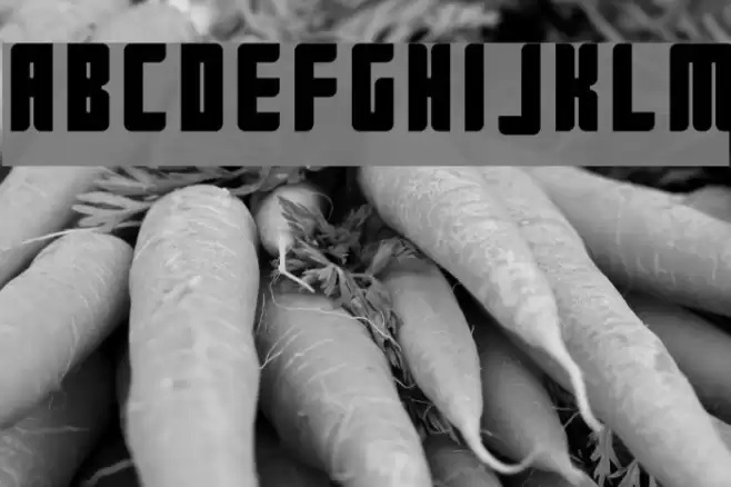 Push2Black Font examples