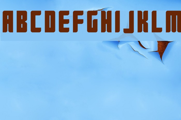 Push2Black Font examples