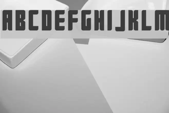 Push2Black Font examples