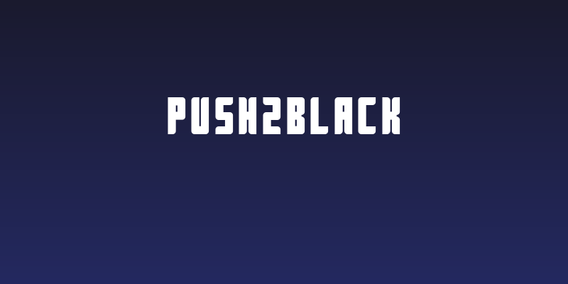 Push2Black Social Header