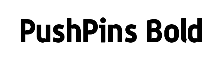 PushPins Bold Font