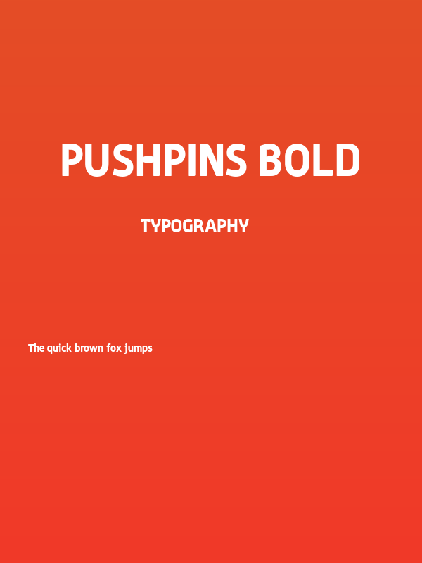 PushPins Bold Poster