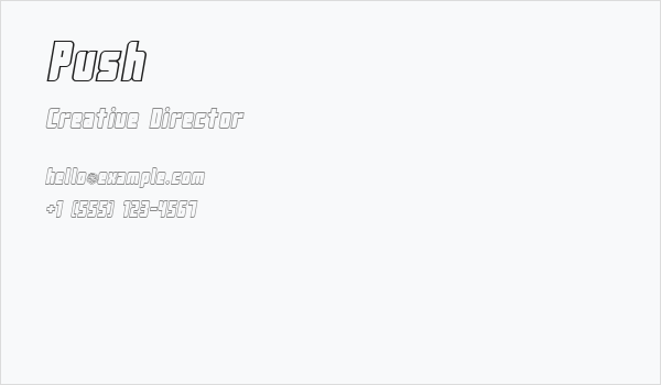 Push Business Card