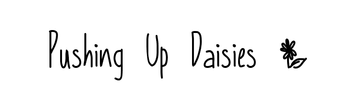 Pushing Up Daisies * Font