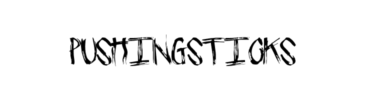 PushingSticks  नि: शुल्क फ़ॉन्ट्स डाउनलोड