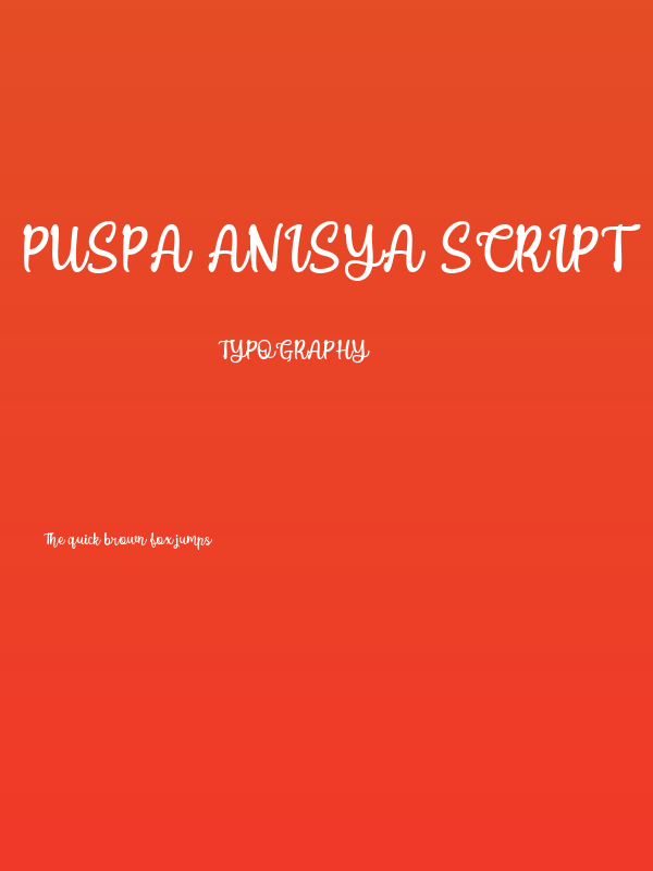 Puspa Anisya Script Poster