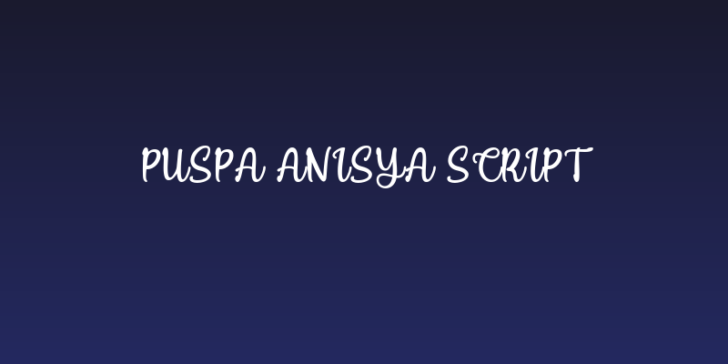 Puspa Anisya Script Social Header