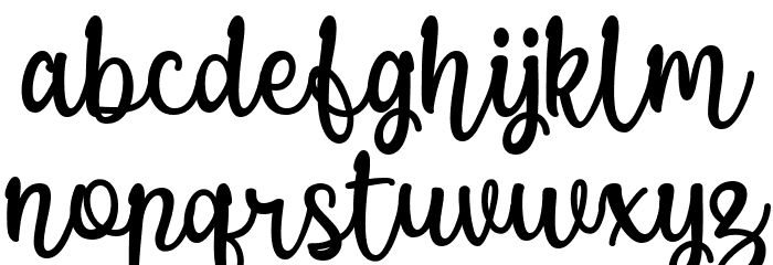 Puspa Anisya Script Font LOWERCASE