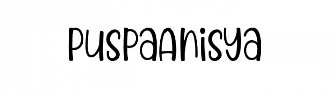 Puspa Anisya  Frei Schriftart Herunterladen