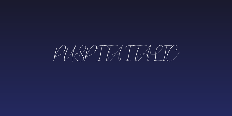 Puspita Italic Social Header