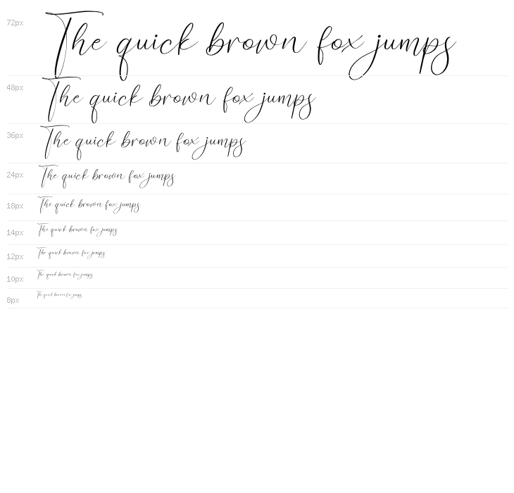 Puspita Italic Waterfall