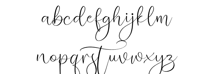 Puspita Font LOWERCASE
