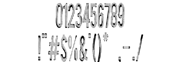 Pussy Electronics Font Alte caractere