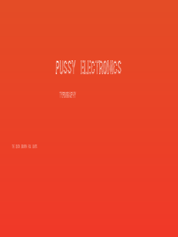 Pussy Electronics Poster