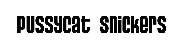 Pussycat  Snickers  免费字体下载