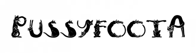 PussyfootA  Fuentes Gratis Descargar