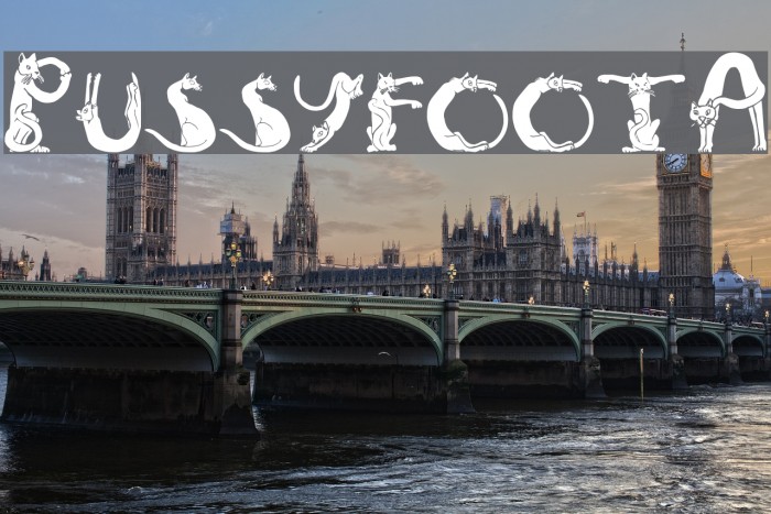 PussyfootA Font examples