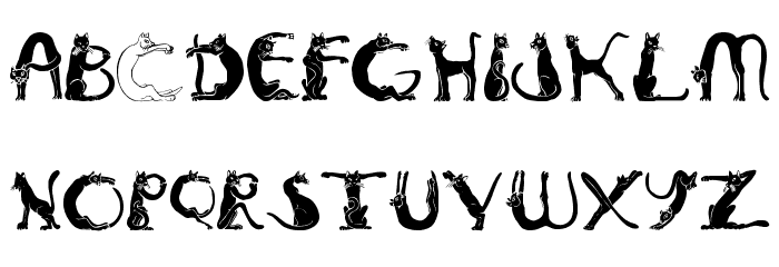 PussyfootA Font Litere mici