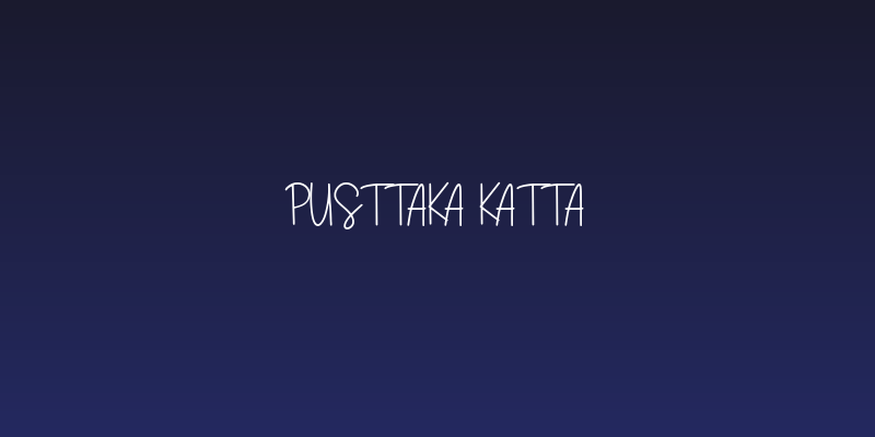 Pusttaka Katta Social Header