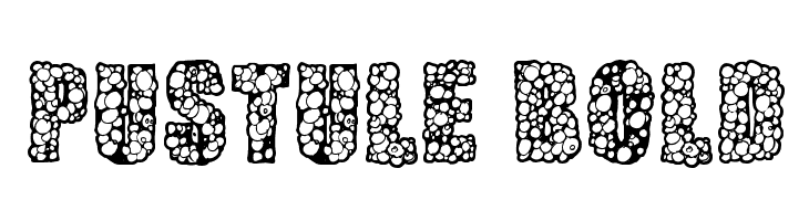 Pustule Bold  フリーフォントのダウンロード