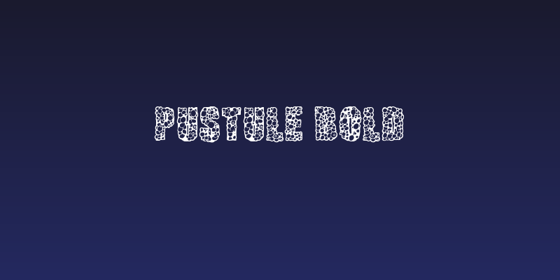 Pustule Bold Social Header