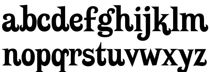 Putain Font LOWERCASE