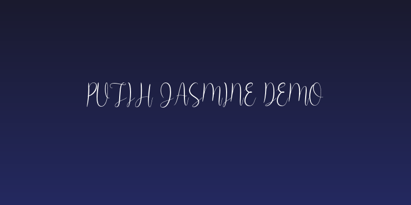 Putih Jasmine demo Social Header