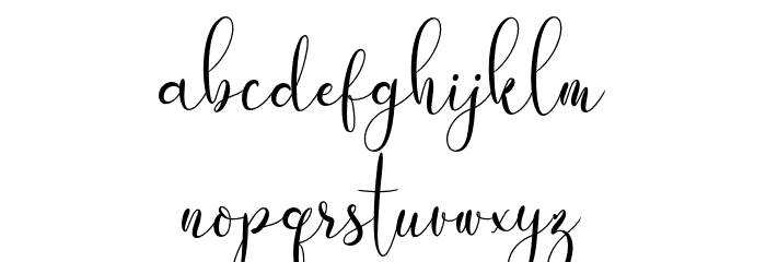 Putih Jasmine demo Font LOWERCASE