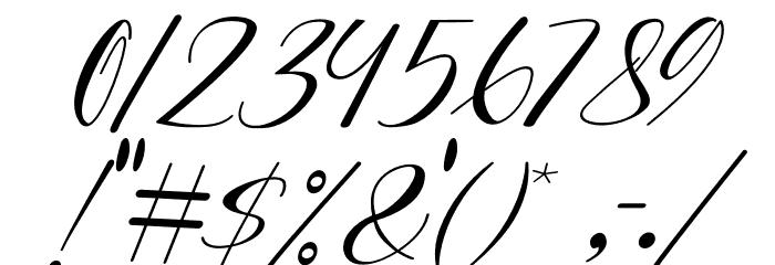 Putri Duyung Italic Font OTHER CHARS