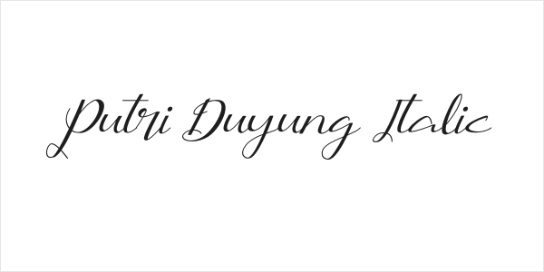 Putri Duyung Italic Logo
