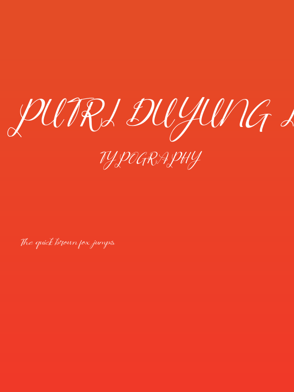 Putri Duyung Italic Poster