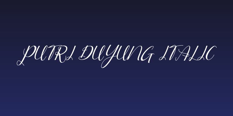 Putri Duyung Italic Social Header