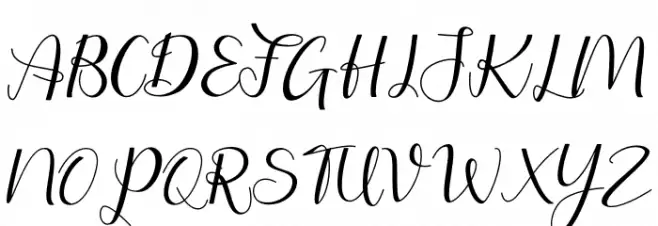 Putri Duyung Font UPPERCASE
