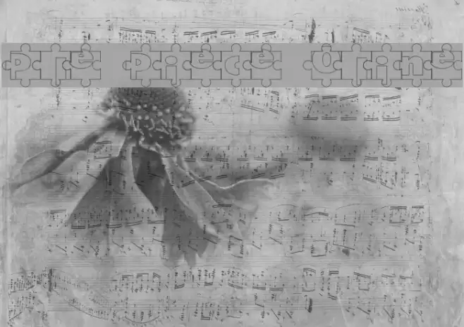 Puzzle Pieces Outline Font examples