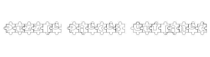 Puzzle Pieces Outlined  नि: शुल्क फ़ॉन्ट्स डाउनलोड