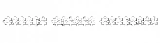 Puzzle Pieces Outlined  Скачать бесплатные шрифты