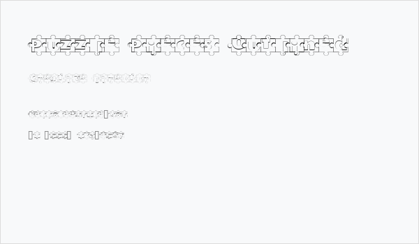 Puzzle Pieces Outlined Business Card