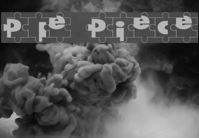 Puzzle Pieces Шрифта examples