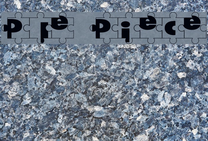 Puzzle Pieces フォント examples