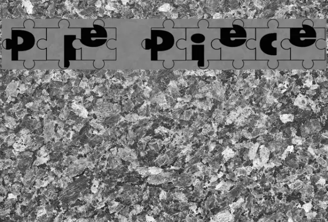 Puzzle Pieces Шрифта examples