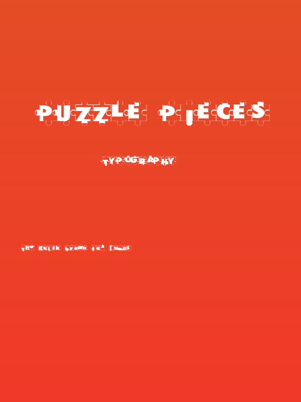Puzzle Pieces Poster
