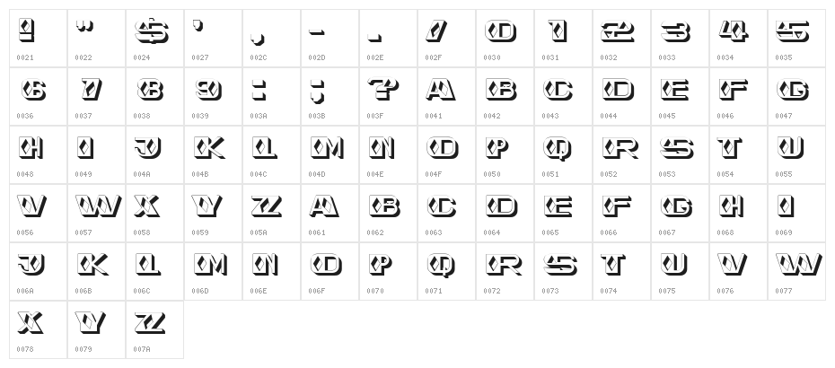Puzzle Regular Character Map