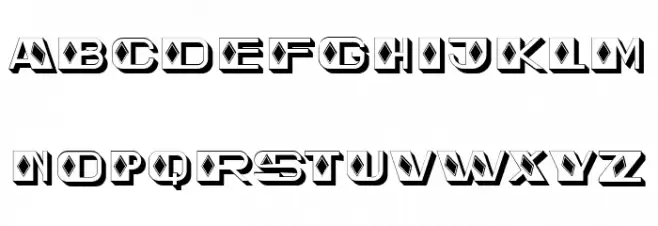 Puzzle Solved Filled Regular फ़ॉन्ट अपरकेस