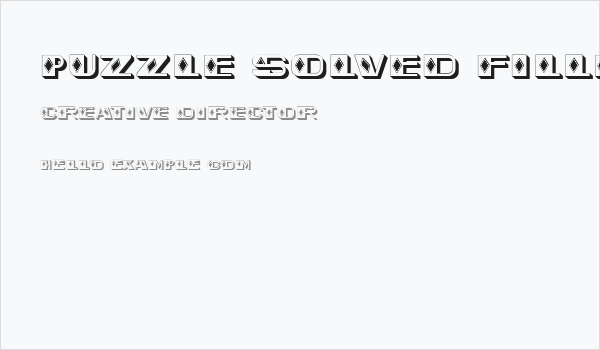 Puzzle Solved Filled Regular Business Card