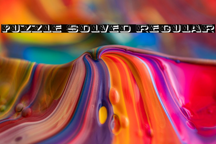 Puzzle Solved Regular Example 3