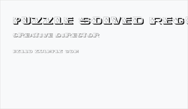 Puzzle Solved Regular Business Card